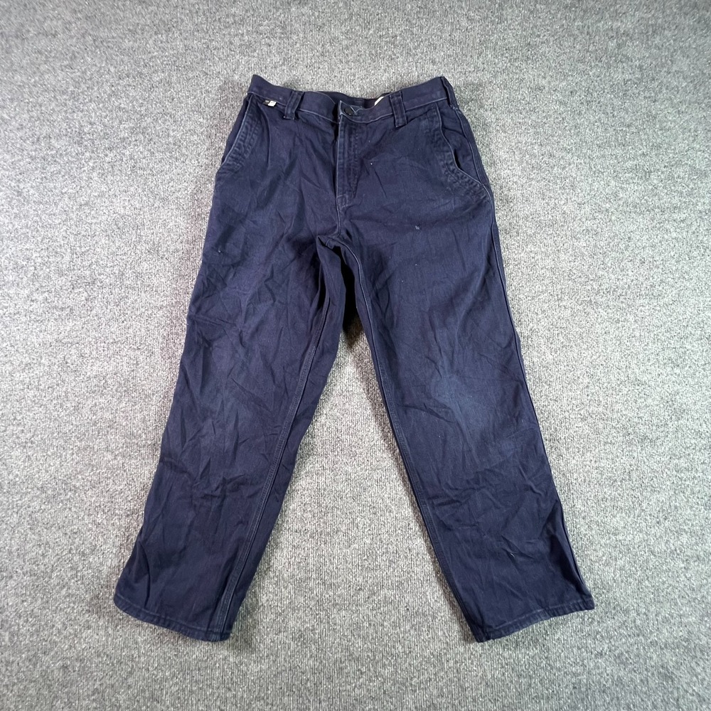 Carhartt Cat2 Khakis Pant Men's 30x28 Blue Cotton Straight Leg Workwear Utility